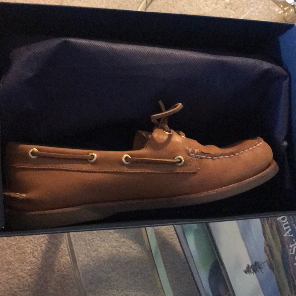 Leather Sperrys Gold Cup Sahara Shoes